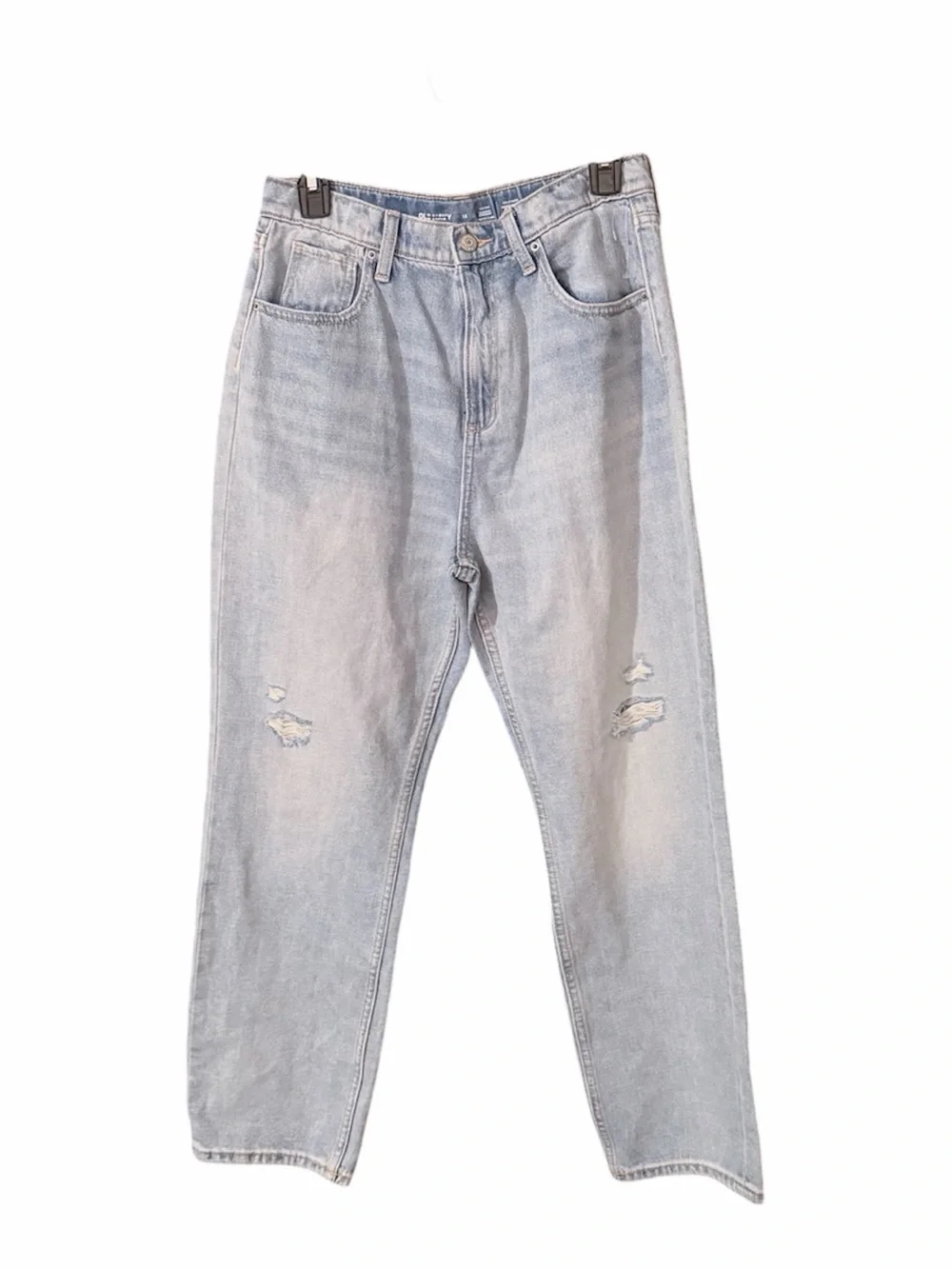 Old Navy High‎ Rise Slouchy Straight Distressed Kids Jeans